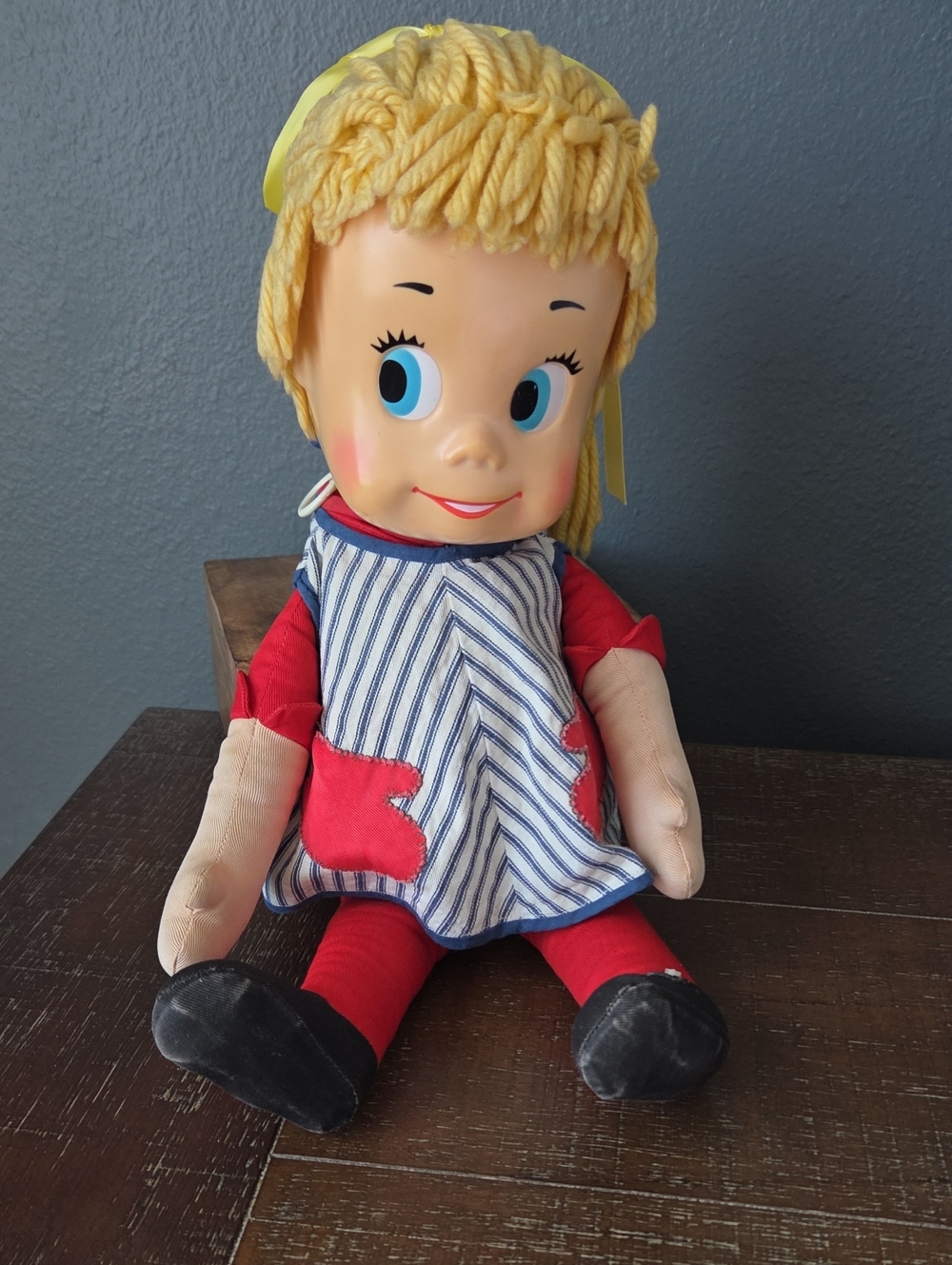 Vintage 1961 Mattel Sister Belle Talking Doll W/Working Pull String, 16"
